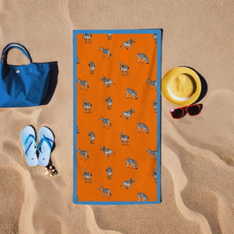 Mijölnir Toalla de Playa Zebra - Naranja